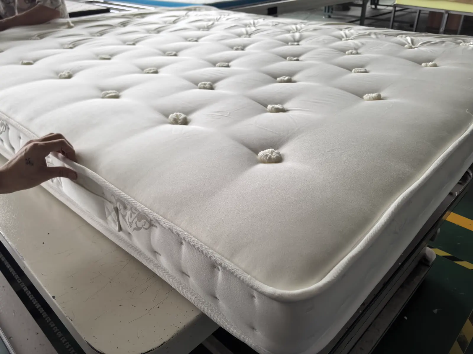 Mattress fabric and construction detail